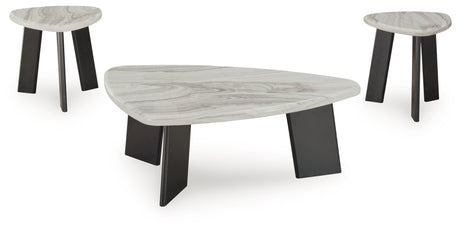 Lilyberg Gray/Black Table (Set of 3) from Ashley - Luna Furniture