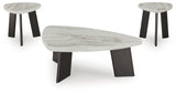 Lilyberg Gray/Black Table (Set of 3) from Ashley Furniture - Luna Furniture