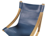 Lima Cobalt Leather Sling Chair from Steve Silver - Luna Furniture
