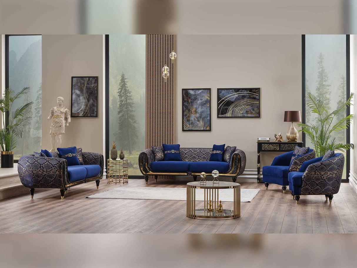 Lima Chair in Blue from Furnia - Luna Furniture
