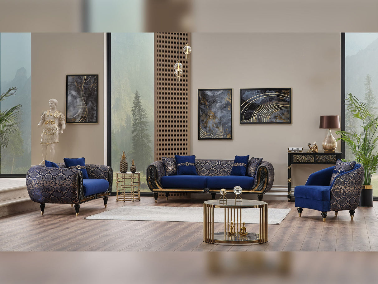 Lima Chair in Blue from Furnia - Luna Furniture