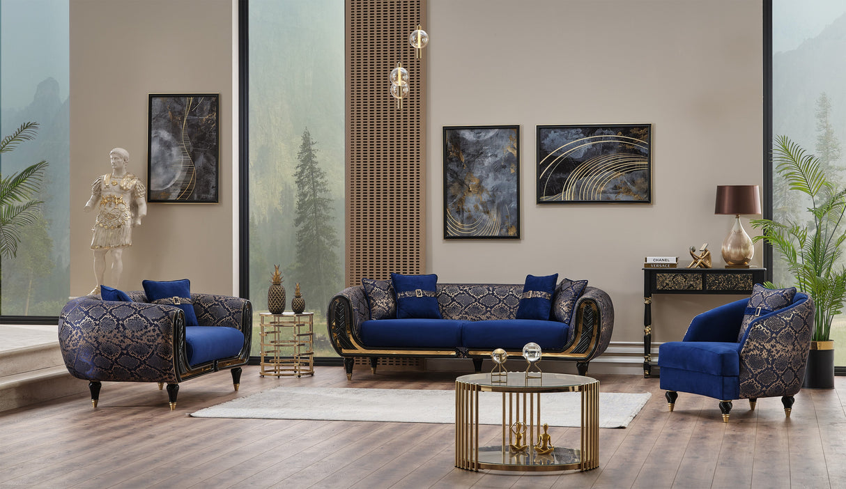 Lima Chair in Blue from Furnia - Luna Furniture