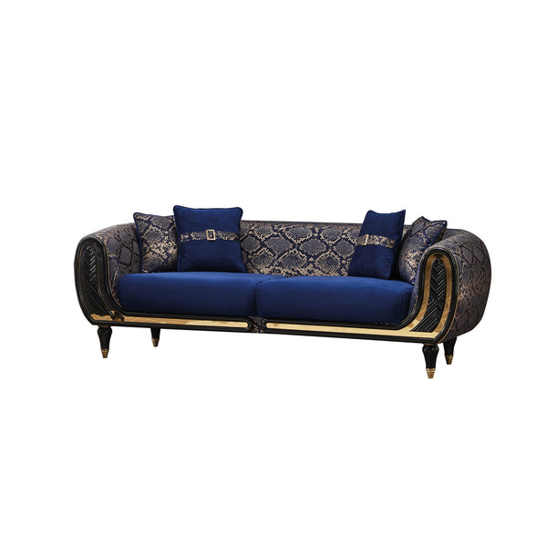 Lima Stationary Sofa in Blue