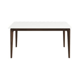 Lindsey Mid-Century Modern Solid Wood White Top Dining Table from Ashcroft Furniture - Luna Furniture