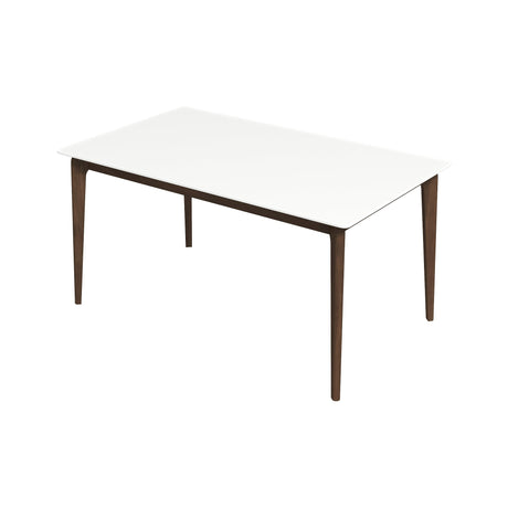 Lindsey Mid-Century Modern Solid Wood White Top Dining Table from Ashcroft Furniture - Luna Furniture