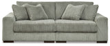 Lindyn Fog 2-Piece Sectional Sofa and Oversized Swivel Accent Chair from Ashley - Luna Furniture