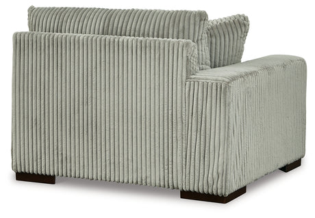 Lindyn Fog 2-Piece Sectional Sofa and Oversized Swivel Accent Chair from Ashley Furniture - Luna Furniture