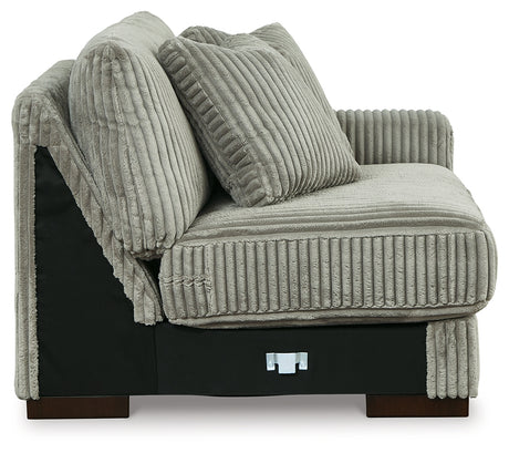 Lindyn Fog 2-Piece Sectional Sofa and Oversized Swivel Accent Chair from Ashley Furniture - Luna Furniture