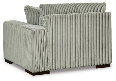 Lindyn Fog 2-Piece Sectional Sofa and Oversized Swivel Accent Chair from Ashley Furniture - Luna Furniture