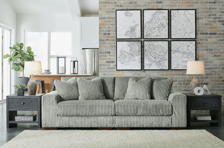 Lindyn Fog 2-Piece Sectional Sofa and Oversized Swivel Accent Chair from Ashley Furniture - Luna Furniture