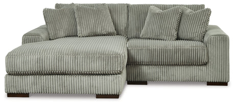 Lindyn Fog 2-Piece Sectional with Ottoman from Ashley - Luna Furniture