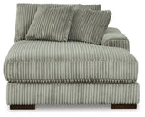 Lindyn Fog 3-Piece Sectional with Double Chaise from Ashley - Luna Furniture