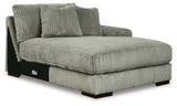 Lindyn Fog 3-Piece Sectional with Double Chaise from Ashley - Luna Furniture