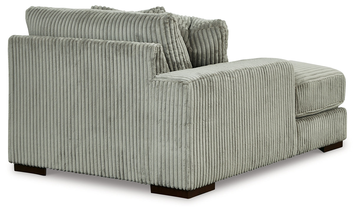 Lindyn Fog 3-Piece Sectional with Ottoman from Ashley Furniture - Luna Furniture