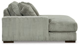 Lindyn Fog 3-Piece Sectional with Ottoman from Ashley Furniture - Luna Furniture