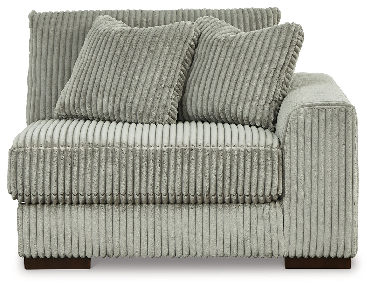 Lindyn Fog 3-Piece Sectional with Ottoman from Ashley Furniture - Luna Furniture
