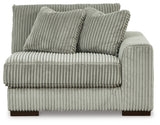Lindyn Fog 3-Piece Sectional with Ottoman from Ashley Furniture - Luna Furniture