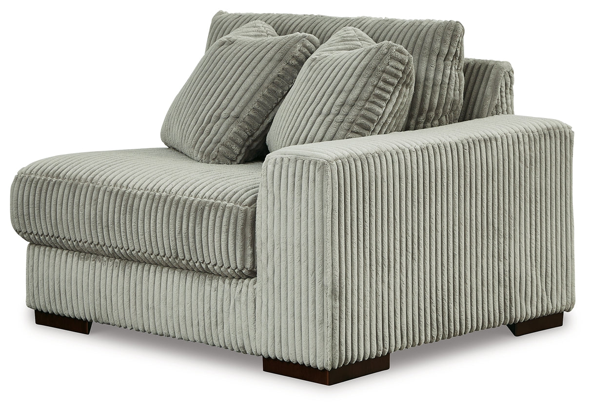 Lindyn Fog 3-Piece Sectional with Ottoman from Ashley Furniture - Luna Furniture