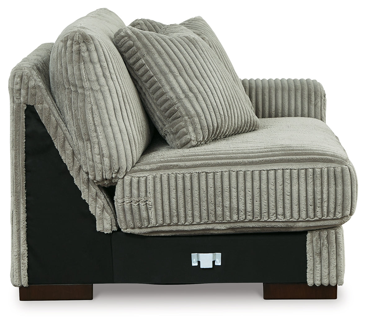 Lindyn Fog 3-Piece Sectional with Ottoman from Ashley Furniture - Luna Furniture