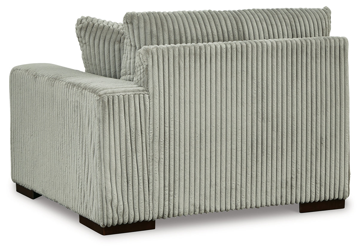 Lindyn Fog 3-Piece Sectional with Ottoman from Ashley Furniture - Luna Furniture
