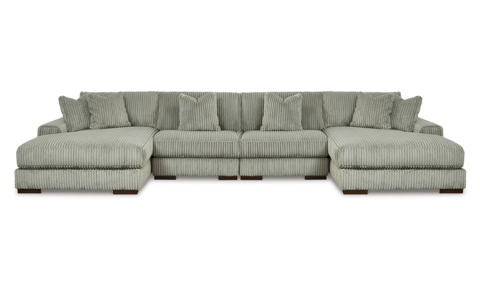 Lindyn Fog 4-Piece Double Chaise Sectional from Ashley - Luna Furniture