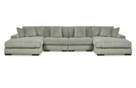 Lindyn Fog 4-Piece Double Chaise Sectional from Ashley - Luna Furniture