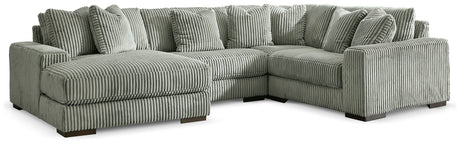 Lindyn Fog 4-Piece Sectional with Chaise from Ashley - Luna Furniture