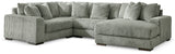 Lindyn Fog 4-Piece Sectional with Chaise from Ashley - Luna Furniture