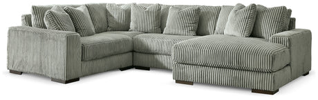 Lindyn Fog 4-Piece Sectional with Chaise from Ashley - Luna Furniture