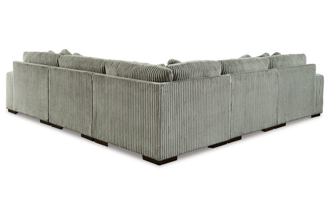 Lindyn Fog 5-Piece Sectional and Ottoman from Ashley - Luna Furniture