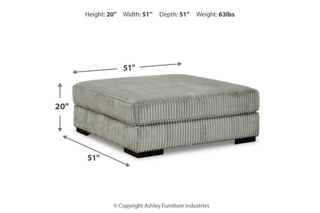 Lindyn Fog 5-Piece Sectional and Ottoman from Ashley - Luna Furniture