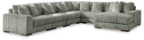 Lindyn Fog 6-Piece Sectional with Chaise from Ashley Furniture - Luna Furniture