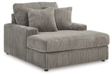 Lindyn Fog Chaise from Ashley - Luna Furniture