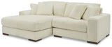 Lindyn Ivory 2-Piece Sectional with Ottoman from Ashley - Luna Furniture
