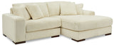 Lindyn Ivory 2-Piece Sectional with Ottoman from Ashley - Luna Furniture