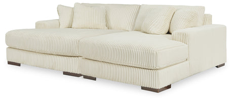 Lindyn Ivory 2-Piece Super Chaise from Ashley - Luna Furniture