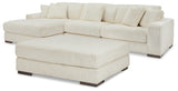 Lindyn Ivory 3-Piece Sectional with Ottoman from Ashley - Luna Furniture