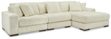 Lindyn Ivory 3-Piece Sectional with Ottoman from Ashley - Luna Furniture
