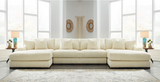 Lindyn Ivory 4-Piece Double Chaise Sectional from Ashley - Luna Furniture