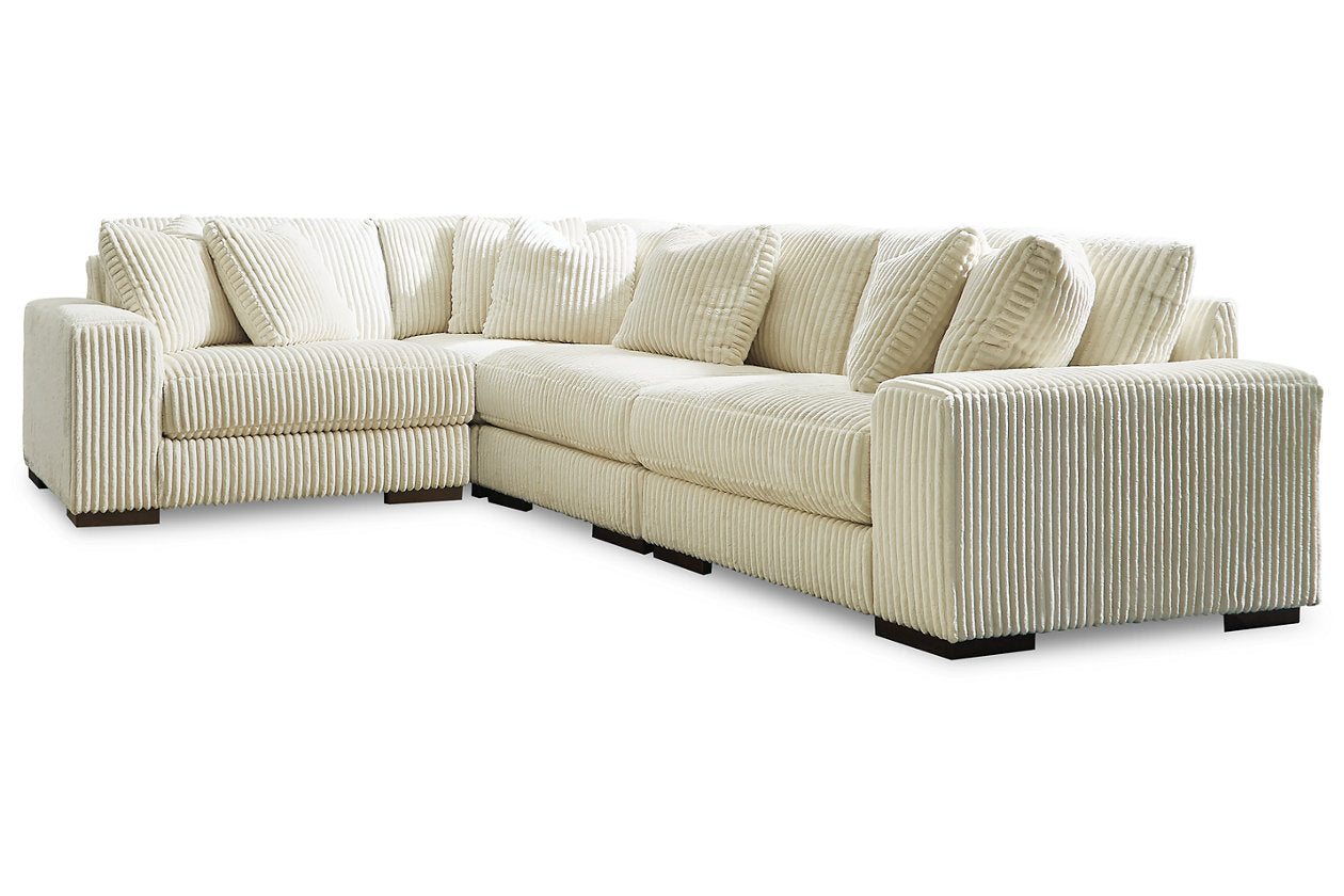 Lindyn Ivory 4-Piece Sectional from Ashley - Luna Furniture