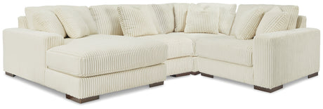 Lindyn Ivory 4-Piece Sectional with Chaise from Ashley - Luna Furniture