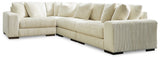 Lindyn Ivory 4-Piece Sectional with Ottoman from Ashley - Luna Furniture