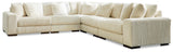 Lindyn Ivory 5-Piece Sectional with Ottoman from Ashley - Luna Furniture