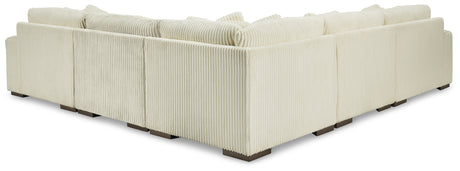 Lindyn Ivory 5-Piece Sectional with Ottoman from Ashley - Luna Furniture