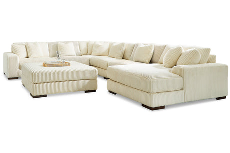Lindyn Ivory 6-Piece Sectional with Chaise and Ottoman from Ashley - Luna Furniture