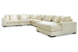 Lindyn Ivory 6-Piece Sectional with Chaise and Ottoman from Ashley - Luna Furniture
