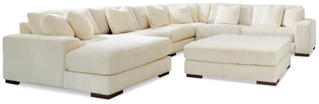 Lindyn Ivory 6-Piece Sectional with Ottoman from Ashley - Luna Furniture