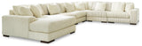 Lindyn Ivory 6-Piece Sectional with Ottoman from Ashley - Luna Furniture
