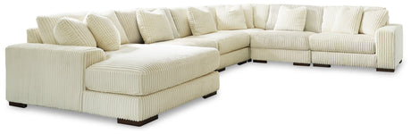 Lindyn Ivory 6-Piece Sectional with Ottoman from Ashley - Luna Furniture