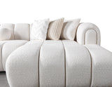 Lis Ivory Boucle Double Chaise 147" Sectional from Nova Furniture - Luna Furniture